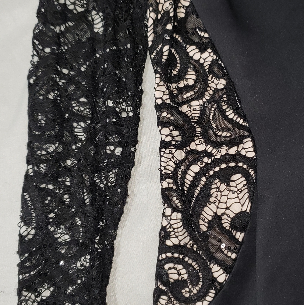 BCX Lace/Sequin Mini Bodycon Dress size 9 Juniors - Picture 4 of 10